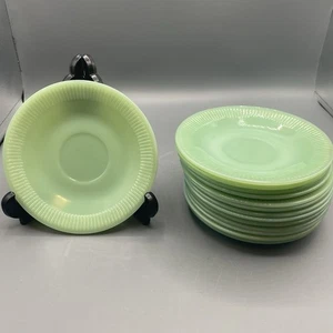 (14) Anchor Hocking Fire King Jadeit 5,75" Jane Ray Untertasse Teller - Bild 1 von 10