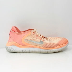 Nike Girls Free RN 2018 AH3457-800 Orange Running Shoes Sneakers Size 6Y - Picture 1 of 12