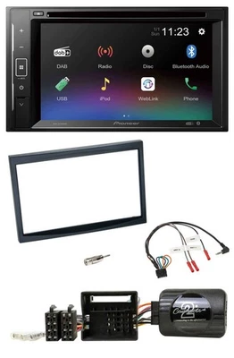 Pioneer Bluetooth Lenkrad USB 2DIN DAB DVD Autoradio für Citroen C2 C3 Berlingo - Bild 1 von 4