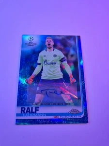 2018-19 Topps Chrome UCL Ralf Fährmann Auto /150 Blue Refractor Autogramm - S04 - Bild 1 von 4
