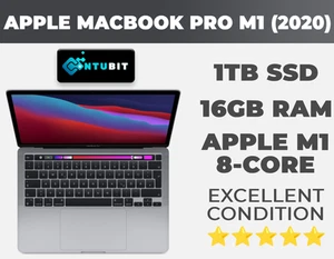 Apple MacBook Pro 2020 | Barre tactile 13 pouces | CPU M1 8 cœurs | SSD 1 To + RAM 16 Go - Photo 1/4