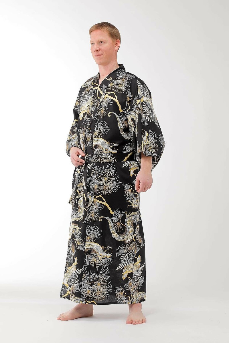Kimono Hombre Ropa Tradicional Japonesa De Hombre Yukata