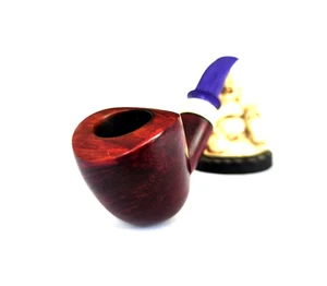 UNBRANDED BLUE ACRYLIC STEM FREEHAND CHARMING NOSEWARMER BENT DUBLIN ESTATE PIPE - Picture 1 of 12