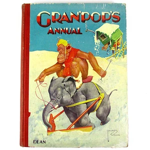 Gran'pop's Annual (Vintage Hardback, 1947 Dean) Arthur Groom & Lawson Wood - Picture 1 of 9