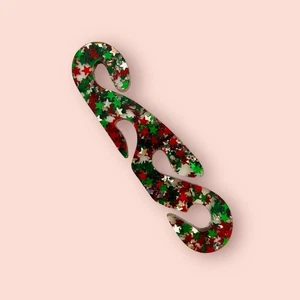 Earsaver - 'CHRISTMAS STAR' - Red/Green/Silver - Picture 1 of 7