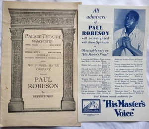 Paul Robeson in repertoire 1930 Manchester Palace Theatre Spiritual Negro songs1 - Picture 1 of 5