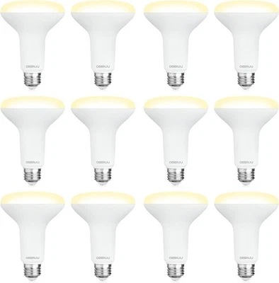 12 Pack BR30 LED Recessed Light Bulb, Dimmable Indoor Flood Light Bulbs CRI80 7W - Image 1 of 4