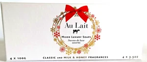 The Scottish Fine Soaps Co. AU LAIT Bar Soap, 4 count box, 3.5 oz/100 g, NEW x 4 - Picture 1 of 5
