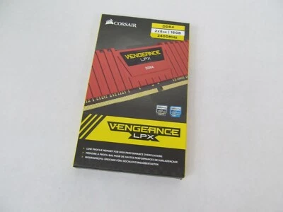 CORSAIR CMK16GX4M2A2400C14R 16GB (2x8GB) DDR4-2400 PC4-19200 C14 DESKTOP MEMORY  - Image 1 of 4