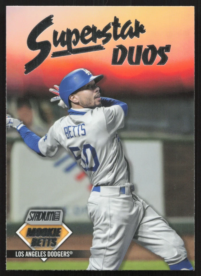 2021 Stadium Club Superstar Duos Mookie Betts/Cody Bellinger Dodgers #SD-2 - Image 1 of 2