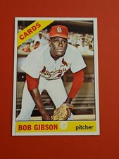 ⚾️ 1966 Topps Baseball Bob Gibson St Louis Cardinals Card #320
