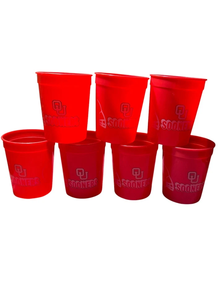 Vintage  Plastic Collector Stadium Cup Oklahoma Sooners OU Norman - Image 1 of 4