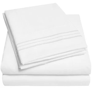 Split Flex Top King 2 PK Bottom Fitted Sheet Only for Sleep Number bed- White - Picture 1 of 5