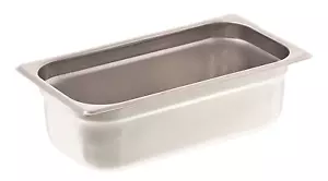 New Browne 22134 - Stainless Steel Steam Table Food Pan, 1/3 size 4" deep - Picture 1 of 2