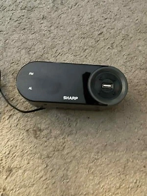SHARP Digital Easy to Read Alarm Clock with 2 AMP High-Speed USB Port - Image 1 of 2
