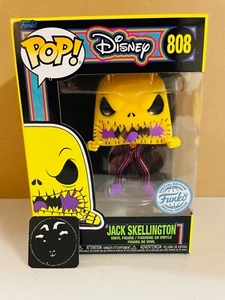 The Nightmare Before Christmas Jack Scary Face Black Light Pop! Vinyl [808] - Picture 1 of 1