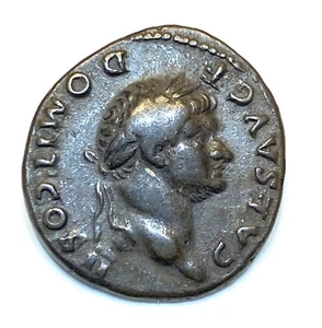 ANCIENT ROMAN SILVER DENARIUS - DOMITIANUS 81-96 A.D. - Nearly Extremely Fine - Picture 1 of 2