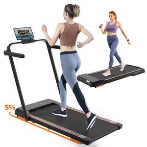 Laufband klappbar 12 km/h LCD Puls Heimtrainer für zuhause Walkpad 150 kg - Bild 1 von 5