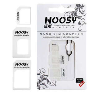 Noosy Nano SIM Adapter with Extractor Tool - Fast Shipping from Europe