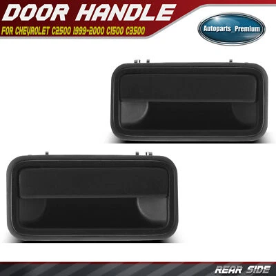 Manija de puerta exterior negra para conductor trasero y pasajero para Chevrolet C2500 C3500 GMC Foto 1 de 4