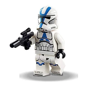 LEGO Star Wars - 501st Clone Trooper Plus Bonus Blue Cape 2 Inches Tall - Picture 1 of 2