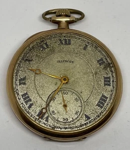 ILLINOIS POCKET WATCH 17 Jewels 12s 1917 Double Roller Runs - Picture 1 of 12