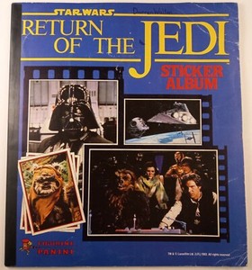 Star Wars : Return of the Jedi Sticker Album from 1983 : Panini : 100% Complete.