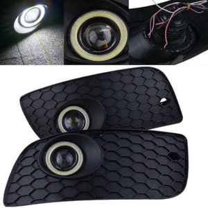 LED Nebelscheinwerfer Lampe & Gitter Set Fit Für VW Golf Jetta MK5 2006-2009 AF - Picture 1 of 8