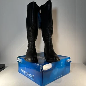 Brand New Easy Street Women's Luella Plus Tall Boot Size 7 Black - Picture 1 of 12