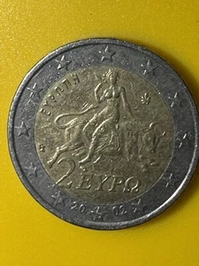 2 Euro Münzen Griechenland Mosaikszene aus Sparta 2002 Gedenkmünze Sammelmünze - Bild 1 von 6