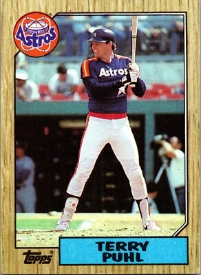 1987 Topps - #693 Terry Puhl - Image 1 of 2
