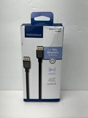 Insignia- 6' DisplayPort Cable - Black - Image 1 of 4
