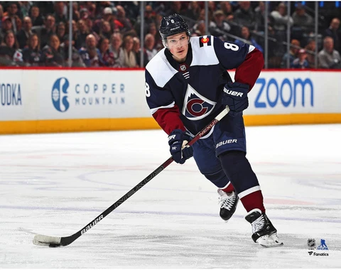 Cale Makar Colorado Avalanche Unsigned Navy Alternate Jersey 11" x 14" Photo Cover