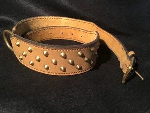 Thick Leather Studded Fashion Belt - Picture 1 of 5