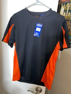Nueva Camisa Jersey Mizuno Talla-Juvenil XL Negra Naranja Niños Nueva con Etiquetas Nueva con Etiquetas Foto 1 de 4