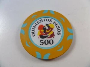 Vintage Mexico Casino Quinientos Pesos ( 500 Pesos ) Casino Chip - Picture 1 of 1