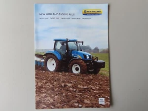 New Holland T6000 Plus Concesionario Venta Folleto Granja Tractor Papeleo Efímero - Imagen 1 de 4
