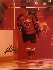 Alex Kannok-Leipert Signed 8x10 Photo! capitals  Draft Pick ! Canucks! W/coa
