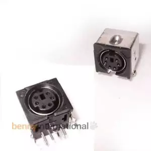 6 Pin Mini Din Socket Connector PS2 Female PC Mouse Keyboard PCB Solder Mount - Picture 1 of 1
