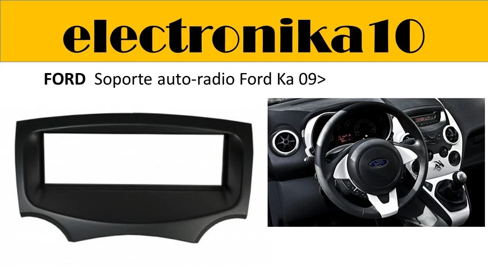 Marco Montaje auto  auto radio Soporte auto-radio Ford Ka 09> 2009 - Imagen 1 de 1