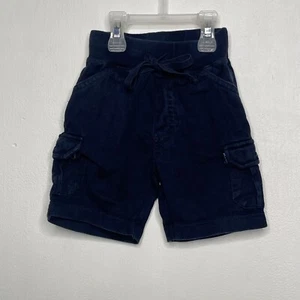 Jojo Mamma Bebe Cargo Shorts Baby Boys Size 6-12 Months Navy Drawstring - Picture 1 of 3
