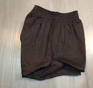 NEW vintage Russell athletic gym shorts 70s 80s made in USA YOUTH SMALL black - Picture 1 of 3