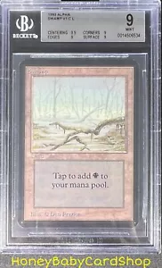 MTG Limited Edition Alpha 1993 Swamp (A) BGS 9.0Q+ (Quad+) MINT Old School 93/94 - Picture 1 of 6