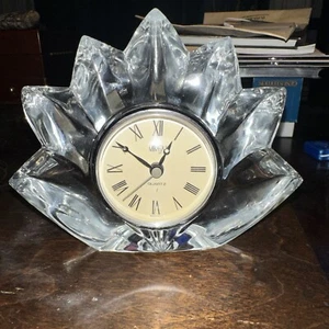 Mikasa Fleurisse Kristall Quarz Glas Uhr Germany Sammlerstück braucht Batterie - Bild 1 von 4