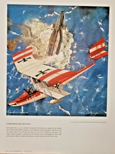 Heritage Of Air WW1 Military Aviation Art Leach Corp 1962 Litho Print Compassion - Picture 1 of 4