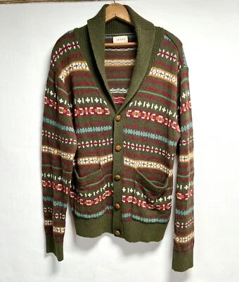 JACHS Just a Cheap Shirt Lorenzo Dad Sweater Eclectic Grandpa Nordic Mens Sz L - Image 1 of 4