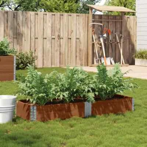 vidaXL Garden Planter Brown 150x50 cm Solid Wood Pine UK - Picture 1 of 8