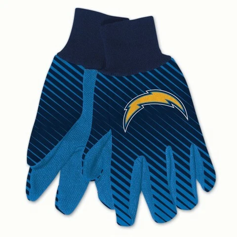 Los Angeles Chargers Team Logo Gloves Navy & Sky blue Cover