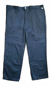 DICKIES Mens Sz 48UU 48x27 Flat Front Back Dark Navy Blue Work Pants NWT - Picture 1 of 8