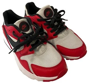 GREAT PAIR OF KIDS RED & WHITE NIKE SNEAKS SIZE 5Y PRE-OWNED - Picture 1 of 6
